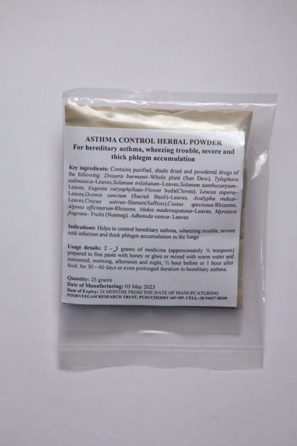 ASTHMA CONTROL HERBAL POWDER